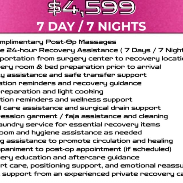 7 DAYS/7 NIGHTS at BBL ELITE RECOVERY CARE